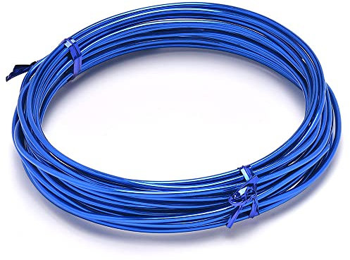 TOP-MAX Alambre de Aluminio del Arte Grueso 3 Rollo, Alambre Joyeria de Armadura Flexible para Fabricación y Esculpir, Collares