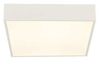 Searchlight Zeus 1-flammige quadratische Badezimmer-Deckenleuchte, weiß IP44 3000K