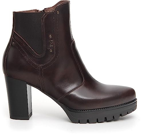 Nero Giardini I308970D Tronchetti Donna in Pelle - Testa di Moro 40 EU