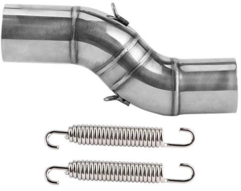 Tubo Di Scarico Moto Tubo Di Collegamento Centrale In Acciaio Inox Adatto per TRK 502X 2018‑2020 1x2 Grillo A Molla