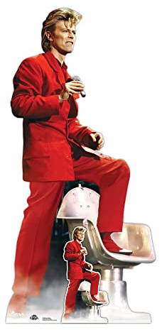 Star Cutouts CS1004 David Bowie Lifesize Cardboard Cutout with Mini – Iconic Music Legend Display for Fans, Parties & Collectors