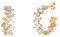 NOELANI Creolen 925 Sterling Silber Damen Ohrschmuck, mit Zirkonia synth., 2,5 cm, Gold, Kommt in Schmuck Geschenk Box, 2034661