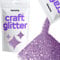 Hemway Craft Glitter - Lavender Purple | 100g Multi Size Metallic Sequin Flakes for Resin & Epoxy Crafts | Supplies for Tumblers, Cards, Jewellery, Candle, Hair, Face, Body & Nail Art