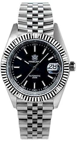 STEELDIVE SD1933 Water Ghost Herren-Armbanduhr, 200 m, wasserdicht, Saphirglas, NH35, automatische blaue Edelstahl-Uhren, color 6