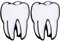 Danlai Cartoon Zahn Brosche Stifte 2pcs Süße Emaille Brosche Revers Stecknadel Abzeichen Für Jacke Hemden Bag Dekor Dekor
