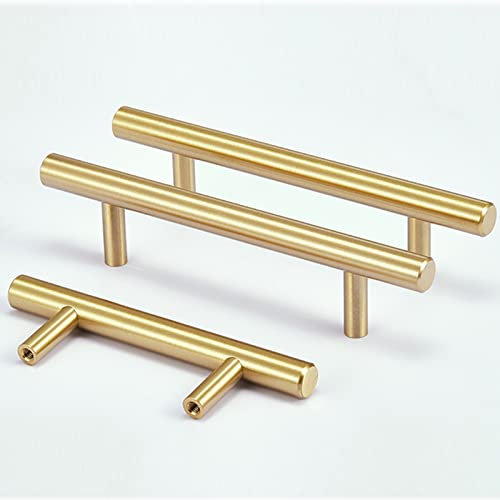 Moderner Schubladengriff, Länge (20cm/30cm/40cm/60cm/100cm), goldener Küchenmöbelgriff, Schlafzimmerschrank Griff (2 Pcs),Gold-40cm