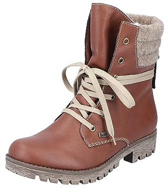 Rieker Damen 78531 Mode-Stiefel, Rotbraun/Wood / 25, 39 EU