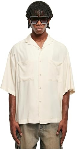 Urban Classics Herren Hemd Oversized Resort Shirt whitesand XXL