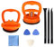 Lot de 9 outils de réparation d'écran avec ventouse robuste pour iPhone, iPad, iMac, MacBook, tablette, ordinateur portable, Samsung et autres outils d'ouverture d'écran LCD