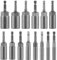 CPROSP 14 pcs Douille Visseuse Approfondie a Choc 1/4'', Coffret Douille Visseuse 6,7,8,9,10,11,12,13,14,15,16,1718,19mm