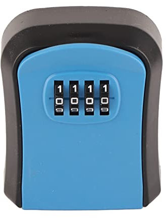 Caja de bloqueo de combinación, caja de bloqueo de llave montada en la pared con contraseña de 4 dígitos, resistente al agua, caja de almacenamiento para llaves de 5 llaves, ABS Safe Key Hider para