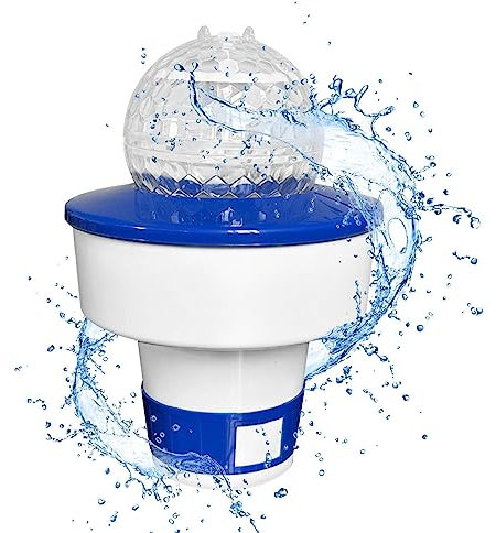 shengyi Pool Dosierschwimmer - Dosierschwimmer Pool Mit Bunten Solar Ball, Skimmer Schwimmend | Chlor Dosierschwimmer Für Indoor & Outdoor Schwimmbad Wasserpark Whirlpools Spa