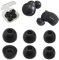 Ohrstöpsel aus Memory-Schaum für Sony LinkBuds S/WF-C500 WF-C700N, Ersatzspitzen für Sony Earbuds WF-1000XM4/WF-1000XM3 LinkBuds S Fit Ladehülle, 3 Paar, LMS Schwarz
