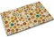 TUBAMQ Fußmatte im 70er-Jahre-Retro-Stil, florales Dekor, rutschfeste Teppiche mit Filz, dekorativ für Zuhause/Innen/Außenbereich, 43,2 x 76,2 cm