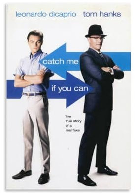 Catch Me If You Can Art Poster Dekorative Malerei Leinwand Wandkunst Wohnzimmer Poster Schlafzimmer Malerei 16x24inch(40x60cm)