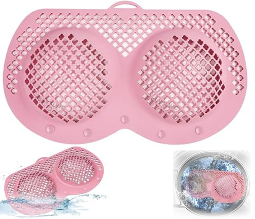 vicusse Bolsa de lavado para ropa, bolsa de silicona para sujetador, bolsa de lencería de malla de silicona para lavar ropa delicada, bolsa de lavandería para lavadora y secadora, para todos los