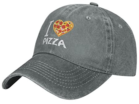 874 Baseballkappe I Love Pizza Unisex Low-Profile-Design Dad Hat Snapback Baseball Kappe Unisex Baseball Mützen Für Distressed Stickerei Cap Wandern Vintage