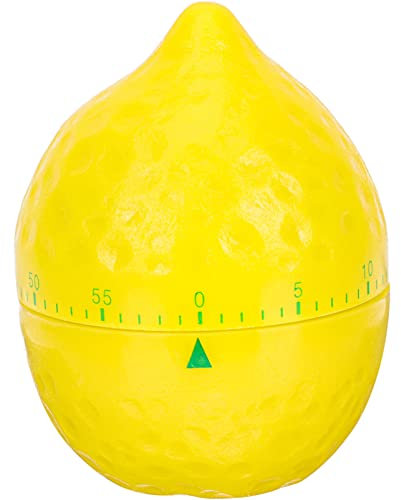 BESTonZON Zitronen-Timer Zitronen-küchentimer Schüler-Timer Obst-Timer Eieruhr Für Die Küche Küchenalarm Rotierender Timer Zitronen-kochtimer Kochwecker Student Handbuch Plastik Mechanisch