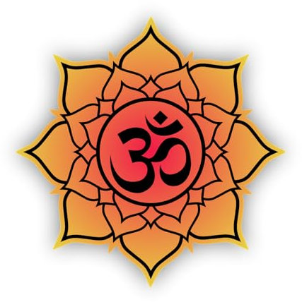 WildeBabsKLBT 11cm Hochwertiger Premium Auto-Aufkleber Sticker Decal Autoaufkleber Klebefolie Mandala Om Zeichen Regenbogen Boho-Stil Ugadi Yantra Dkyil Om Gelb Rot M85