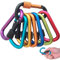 Locking Carabiner, 8 Pcs DRing Carabiner Clip with Screw Lock Heavy Duty Carabiners for Outdoor Camping Hiking Fishing Home RV Travel(8 Colors)