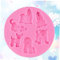 Alipis 2St backen Kuchenform eisformen Silikonformen 3D-Silikonform Backformen Silikon kuchenform silikon silikonform selber machen der Hund Schimmel Geburtstagsparty liefert Rosa