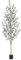 CROSOFMI Olivier Artificielle Plantes Artificielles Interieur en Plastique Pot 210 cm Grande Fausse Plante Exterieur Decoration Balcon Chambre Maison（1 Pack）