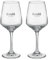 C&P Pack 2 Copas de Vino Personalizadas de Cristal Grabadas con el Nombre o Texto que quieras (400ml)