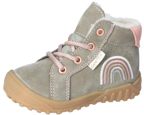 RICOSTA Mädchen Stiefel Dusty, Baby und Kleinkinder Lauflernschuhe, Weite: Weit, CareTEX, terracare, schnürer, eukalyptus Regenbogen (530), 20 EU