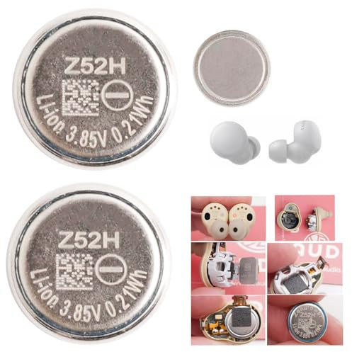 Aousavo Z52H Replacement Battery Z52H Compatible with Sony LinkBuds S WFLS900N/B Bluetooth Headphones Z52H (2 Pieces)
