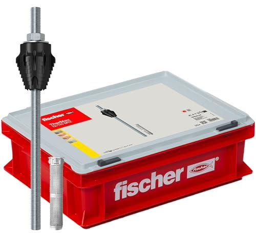 Fischer TherMax M12-M12/110 - Set di 25 Tasselli Isolanti per il Fissaggio di Carichi Elevati su Cappotto, Montaggio a Distanza Approvato, con Separazione Termica nei Sistemi di Isolamento