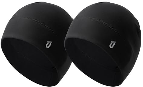 GEAR WEAR Laufmütze Herren Damen,Dünnes Leichtgewicht Warmes Microfleece Sportmütze Fahrrad Mütze Atmungsaktiv für Laufen Skifahren Fahrradmütze Snowboarden Klettern Motorrad Skull Winter