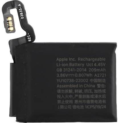 Duotipa Batterie de rechange A2721 209 mAh compatible avec Apple Watch Series SE 2ème génération 2022 40 mm GPS version A2722 avec kit d'outils de réparation