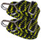 Spanngummi mit Haken,Expander 100cm Expander mit Haken 2 Set für Outdoor,Garten und Camping, Transport und Fixierung,Motorrad,Fahrrad,Yellow