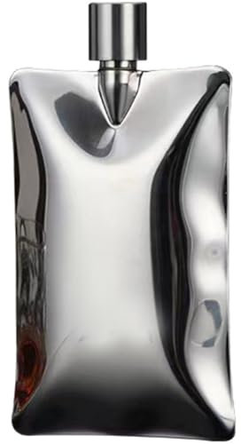 Abbdbd Frascos De Cadera De 6oz, Frasco De Whisky Ondulado De Acero Inoxidable, Vodka, Vino, Frasco De Alcohol, Botella De Licor De Bolsillo, Utensilios para Bebida para Viaje
