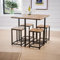 Industrielle Essgruppe mit platzsparendem Design, großer Tisch und Hocker für Zimmermöbel