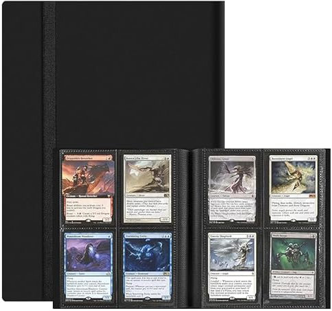 4-Pocket Sammelkartenbinder, 160 Taschen Sammelkarten Album Ordner, Sammelalbum, Premium Kartenbinder Kompatibel für MTG, TCG, Sport, Fußball, Baseball Sammelkarten
