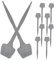 Kisangel 10piezas Clavos De Hierro para Herraduras Herramientas para Fijar Cascos Equipo Estable