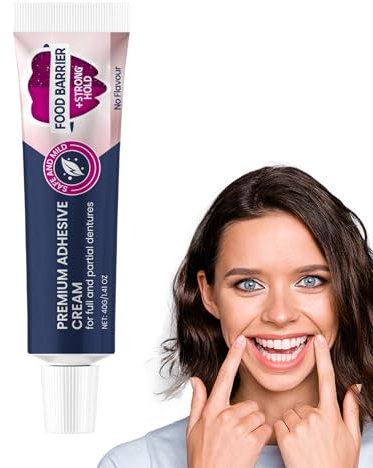 Zahnersatz Haftcreme | Kleber zum Befestigen von Mundschutz | 40g Thermoplastische Haftcreme Zur Temporären Befestigung Für Tägliche Pflege Für Alle Zuhause Gesundes Essen Zahngesundheit