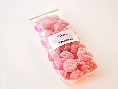 Rosen Bonbons 150 g - Rosenbonbons im Cellophanbeutel -