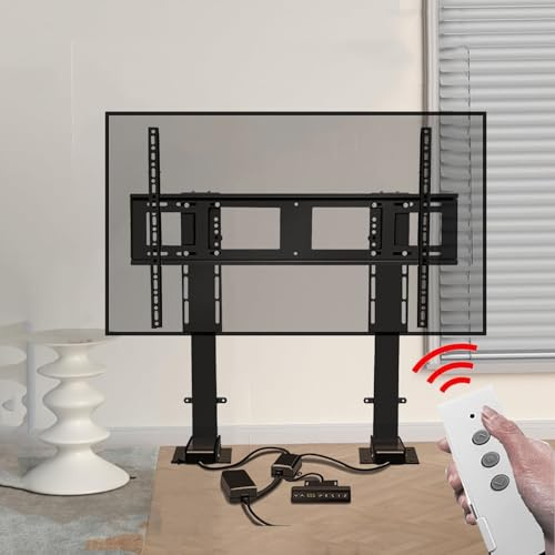 TV-Halterungen, Elektrischer TV-Lift - Motorisierte TV-Halterung, Versteckter TV-Lift, Elektrische Höhenverstellbare TV-Halterung Mit Fernbedienung, Doppelmotor-Hubhub 150 cm, Für