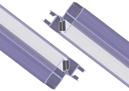 Guarnizioni Box Doccia Verticale con Calamita Adatto per Spessori da 8 a 12 Mm Lunghezza 110 Cm Guarnizione Doccia Verticale 8 Mm Facile da Installare(A,10mm-110cm)