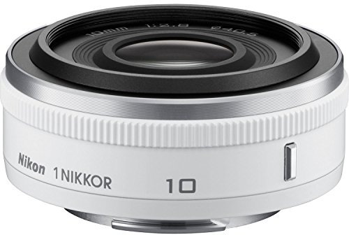 Nikon Obiettivo 1 NIKKOR 10 mm 1:2, 8, Colore Bianco