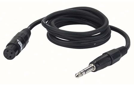 DAP Audio XLR Female auf Klinke Stereo schwarz 6m