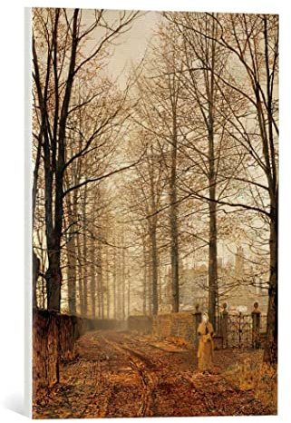 kunst für alle Leinwandbild: John Atkinson Grimshaw Vor dreihundert Jahren - hochwertiger Druck, Leinwand auf Keilrahmen, Bild fertig zum Aufhängen, 40x55 cm