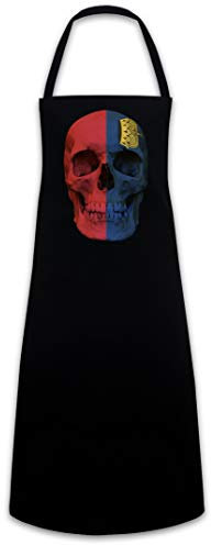 Urban Backwoods Classic Liechtenstein Skull Flag Grillschürze Kochschürze