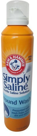 Arm & Hammer Simply Saline Wound Wash 7.4 Ounce - 4 Pack