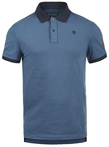 Blend Ralf Herren Poloshirt Polohemd T-Shirt Shirt Mit Polokragen Aus 100% Baumwolle, Größe:S, Farbe:Ensign Blue (70260)