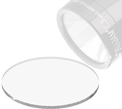 Weltool Maglite Taschenlampe Glas-Objektiv Aktualisierung für C/D Cell Maglite Taschenlampen – Linse aus Sekuritglas bruchsicher und Klar (1pc)