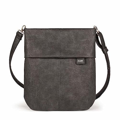 Zwei Mademoiselle M12 Handtasche, Canvas-graphit (Schwarz),