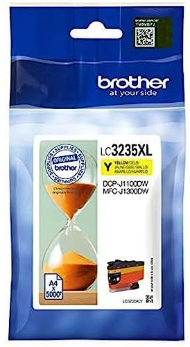 Brother Original Tintenpatrone LC-3235XLY Gelb DCP-J1100DW und MFC-J1300DW ca. 5000 Seiten nach ISO Standard 24711